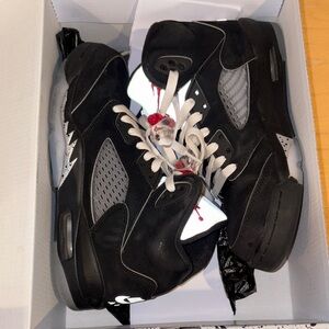 Jordan Black and Gray Men's Sneakers